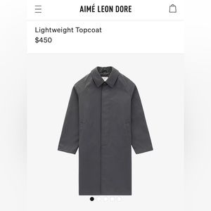 Aime Léon Doré - Lightweight Topcoat - Gray - L